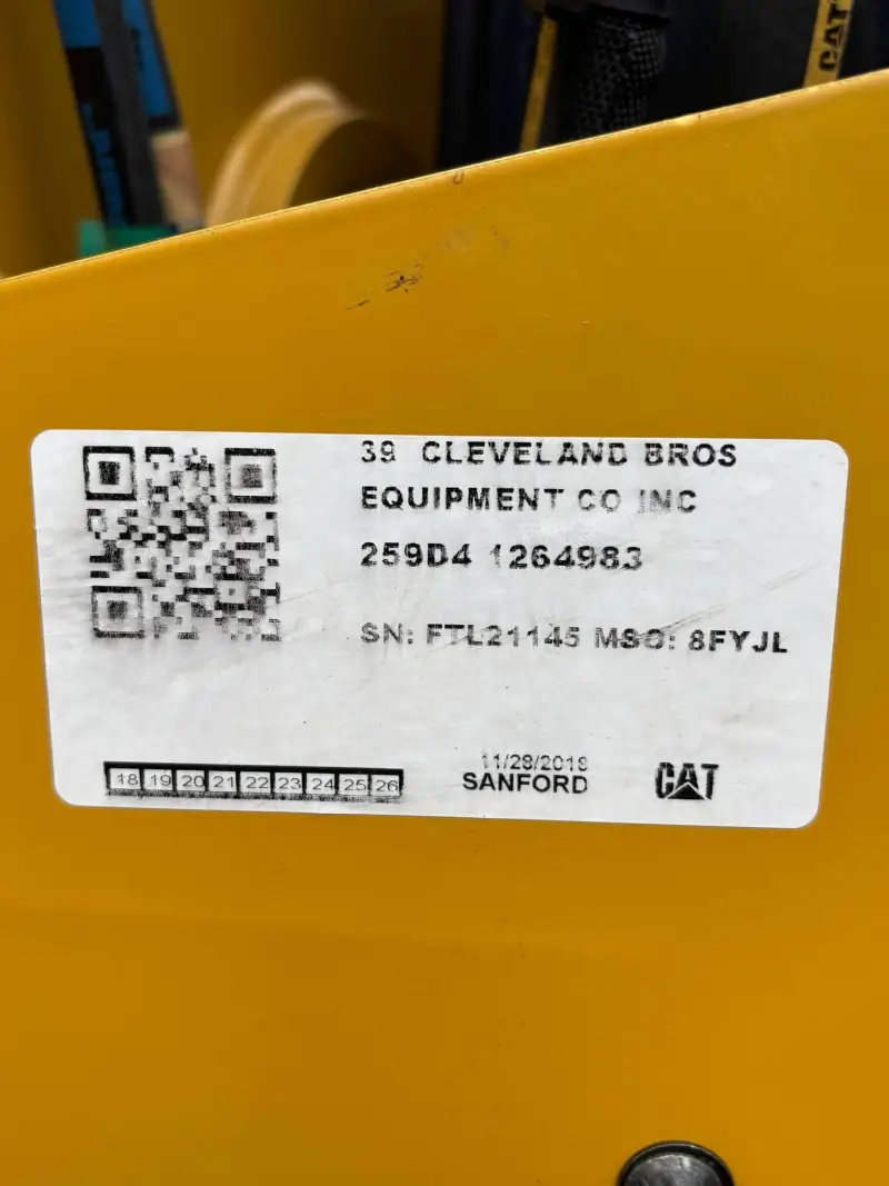 2018 Caterpillar 259D Compact Track Loader photo 15