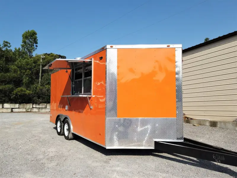 2025 Orange Concession Food Trailer With Appliances photo 2