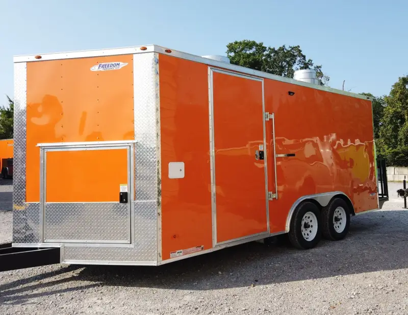 2025 Orange Concession Food Trailer With Appliances photo 14